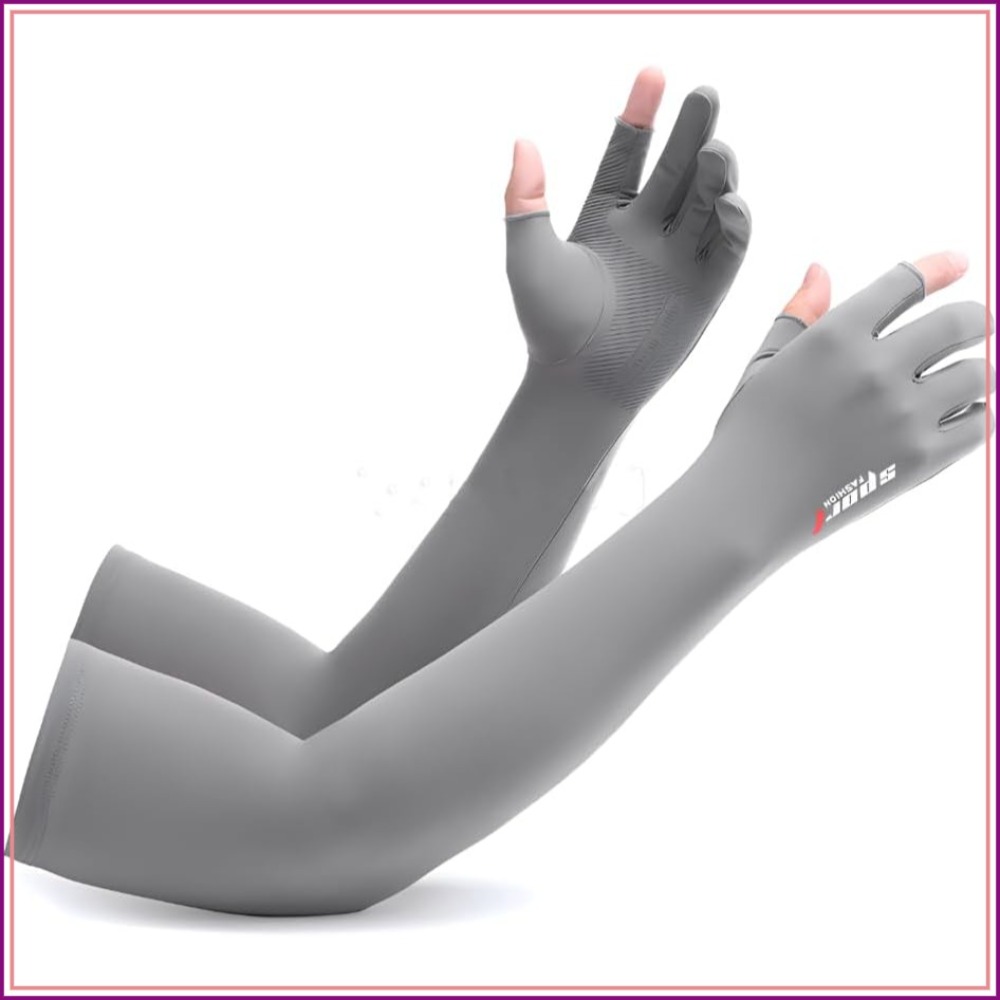 Fishing Gloves - UV Protection Armsleeves with Cut Finger