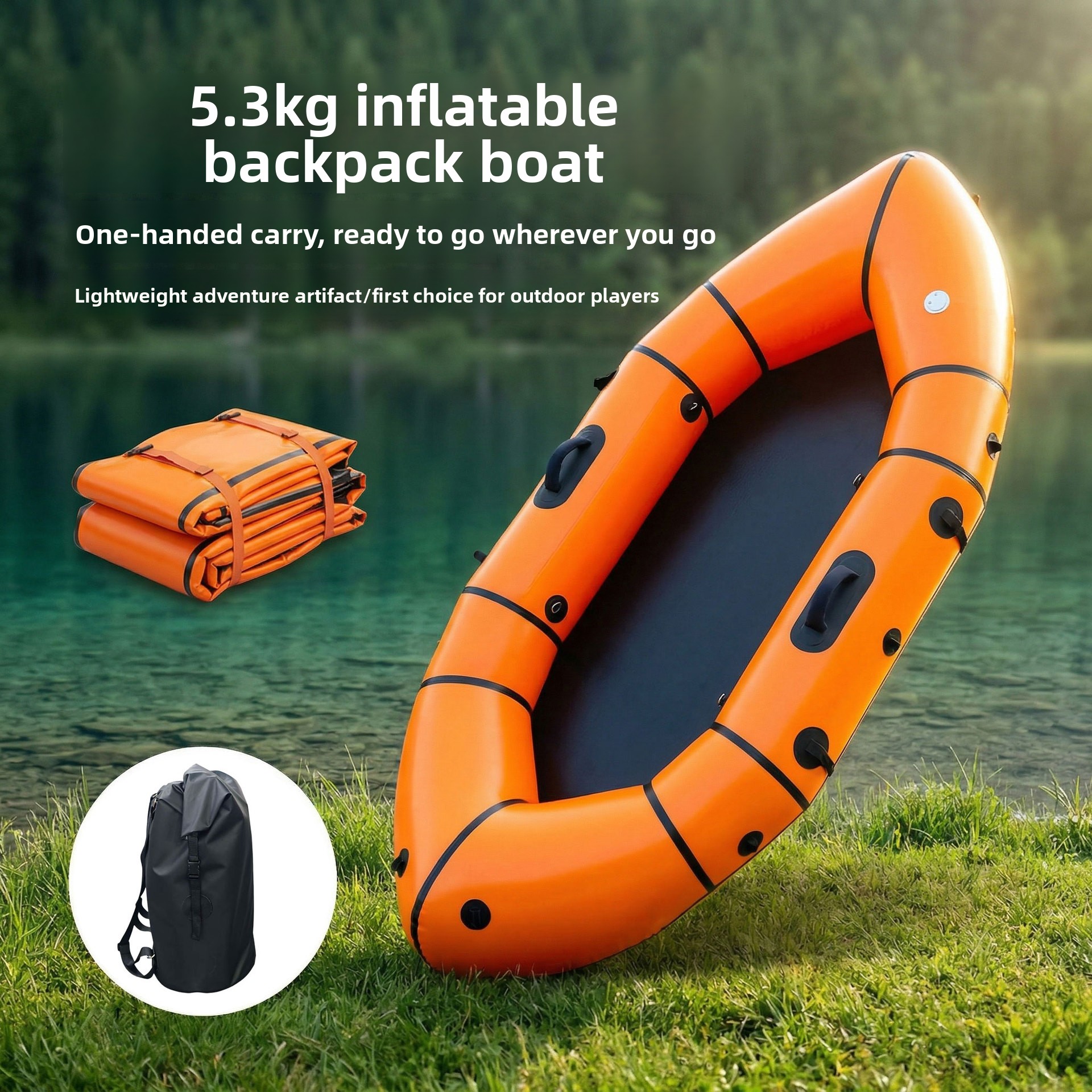 Inflatable Backpack Boat Singl - Fishing Backpack recensie en prijs