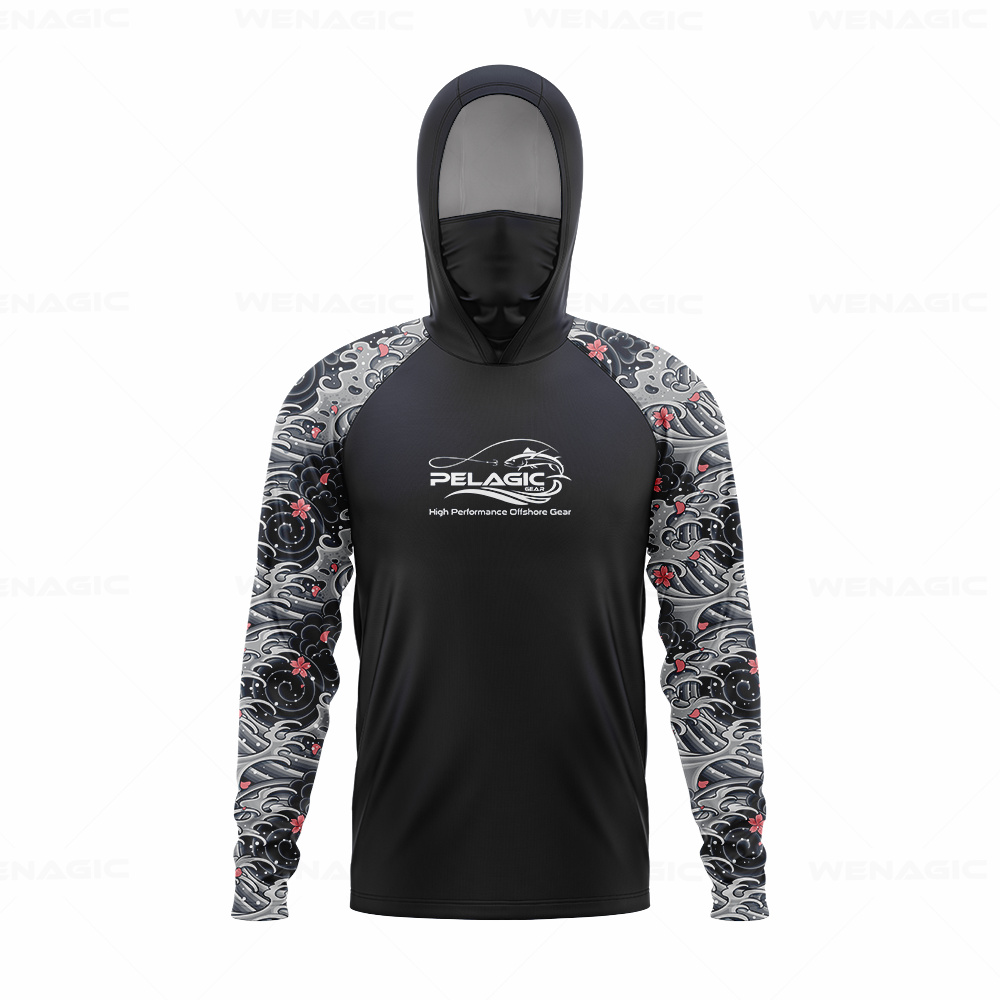pelagic gear Men Hood Fishing  - Fishing Shirt Uv Protection recensie en prijs