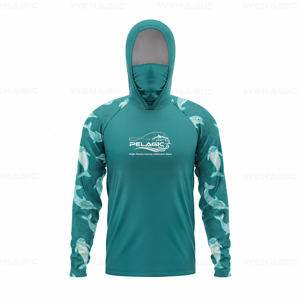 pelagic gear Men Hood Fishing  - Fishing Shirt Uv Protection recensie en prijs