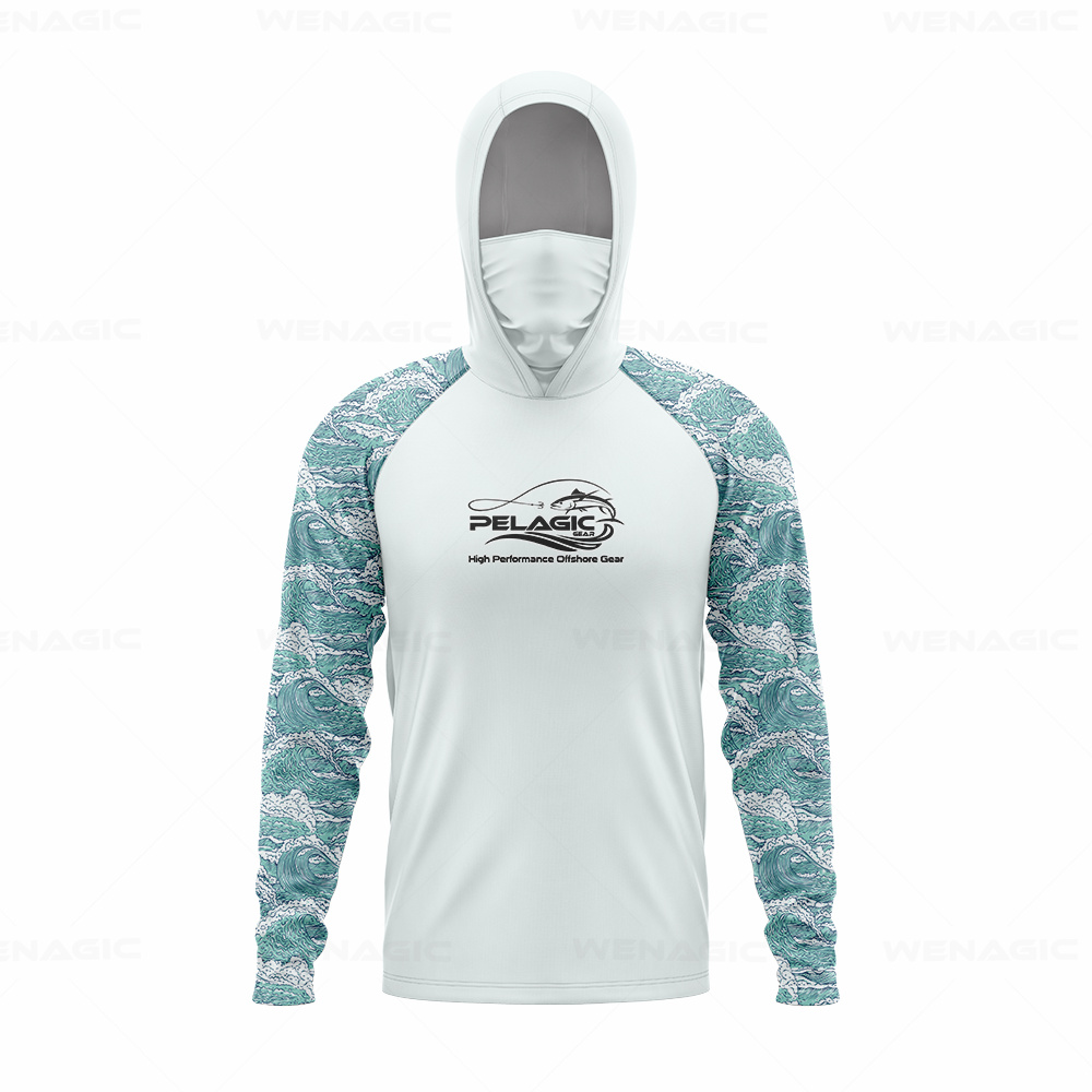 pelagic gear Men Hood Fishing  - Fishing Shirt Uv Protection recensie en prijs