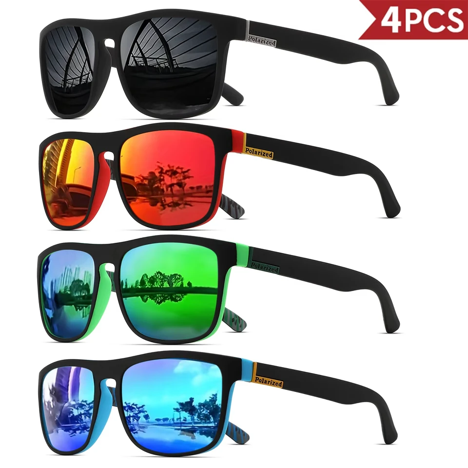1-4PCS Men Classical Square Po - Fishing Sunglasses Polarized recensie en prijs