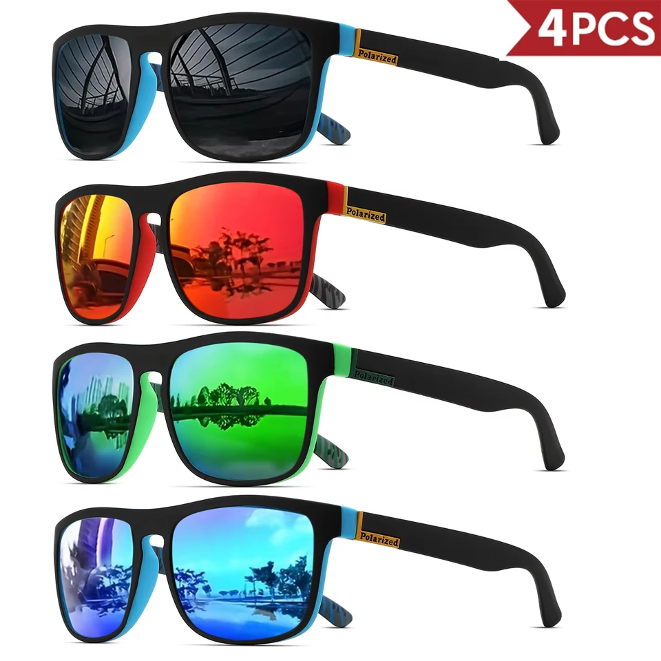 1-4PCS Men Classical Square Po - Fishing Sunglasses Polarized recensie en prijs
