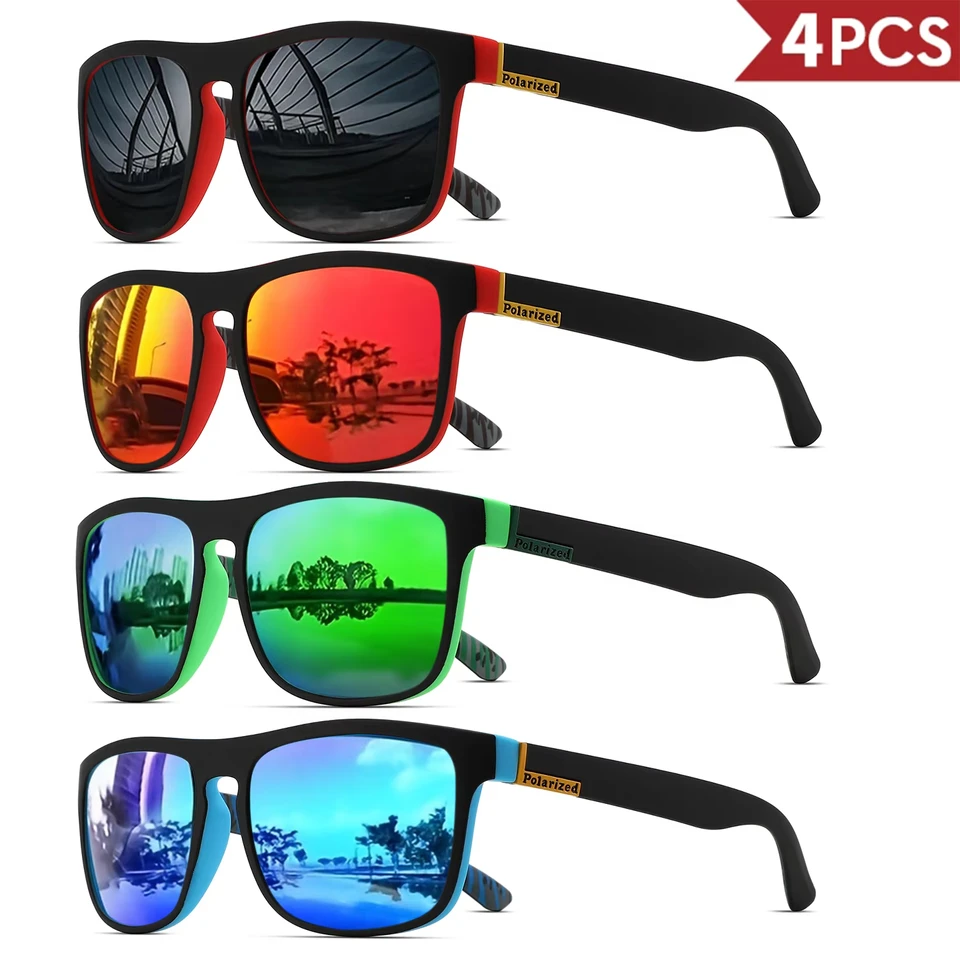 1-4PCS Men Classical Square Po - Fishing Sunglasses Polarized recensie en prijs