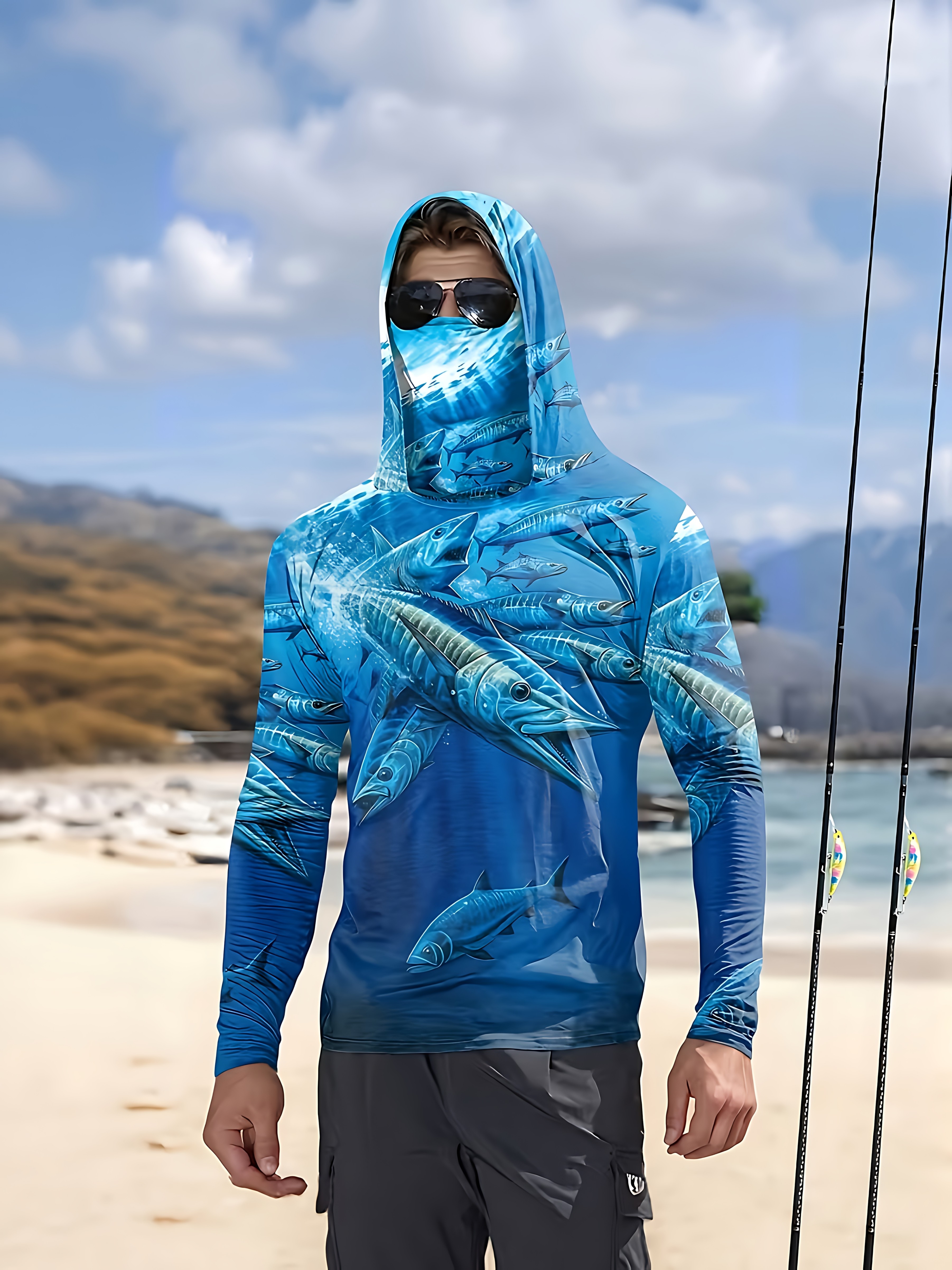 Fishing Shirt Hooded Men Fishi - Fishing Shirt Uv Protection recensie en prijs