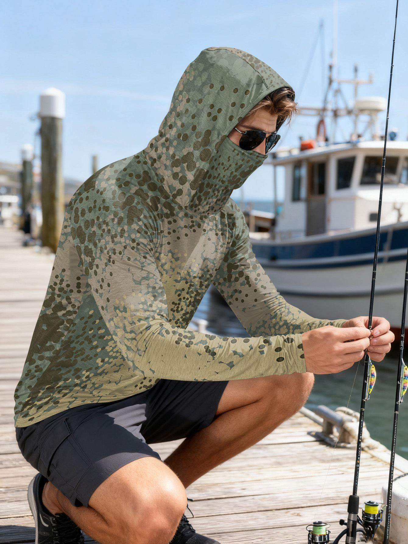 Men's Fishing Hooded Long-Slee - Fishing Shirt Uv Protection recensie en prijs