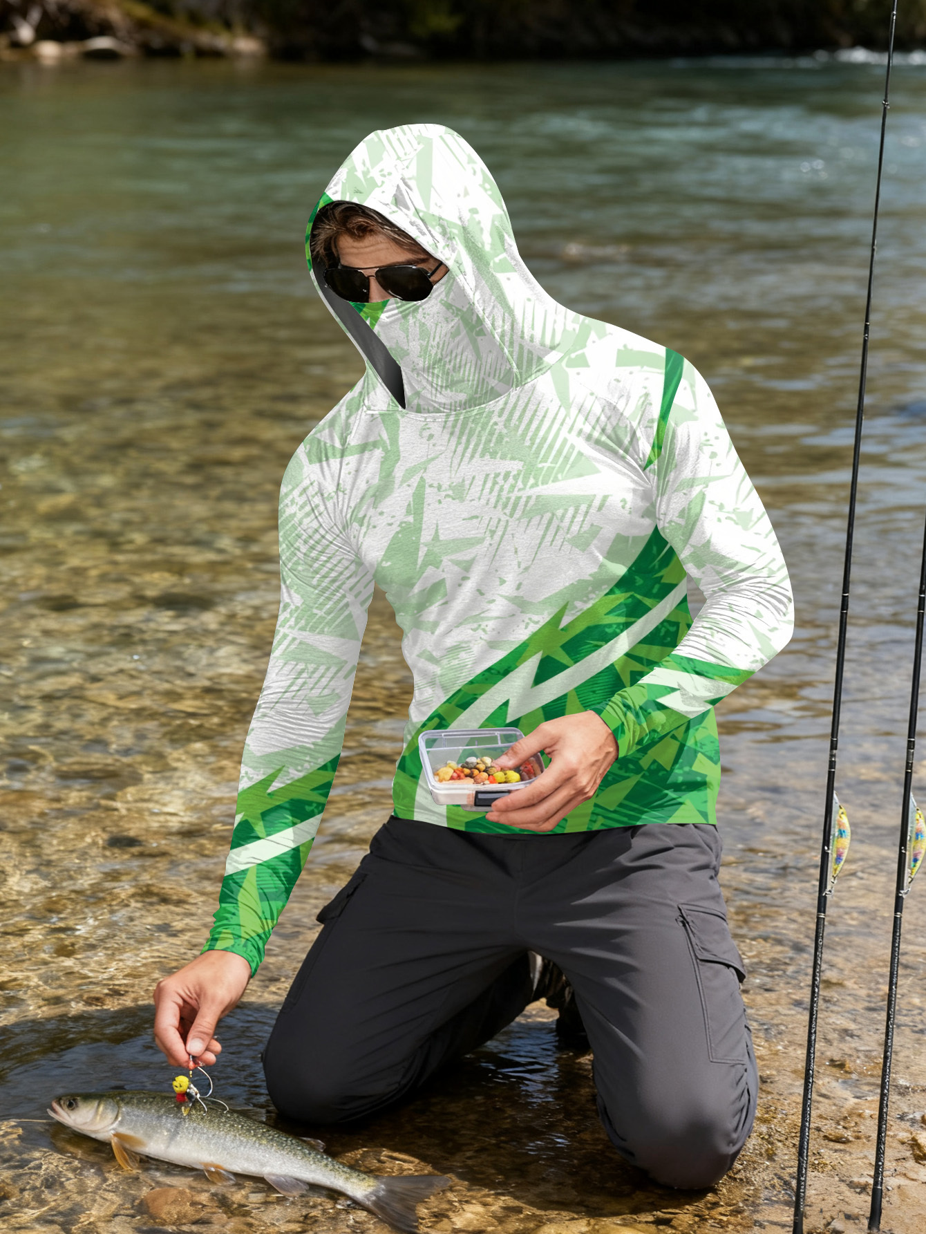 Men's Fishing Hooded Long-Slee - Fishing Shirt Uv Protection recensie en prijs