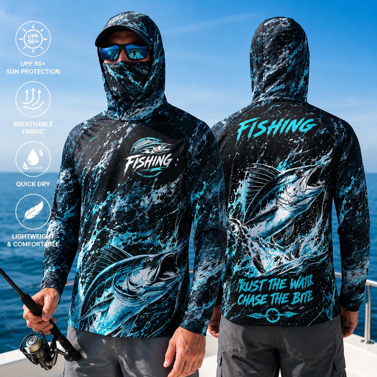 Men's Hooded Fishing Shirt UPF - Fishing Hoodie recensie en prijs