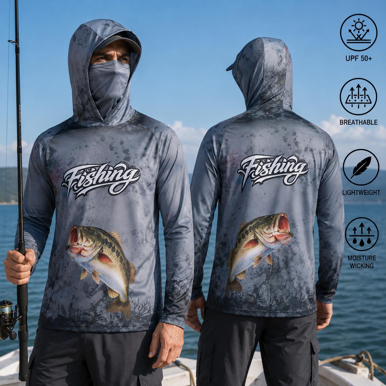 Fishing Shirt Hooded Men Fishi - Fishing Hoodie recensie en prijs