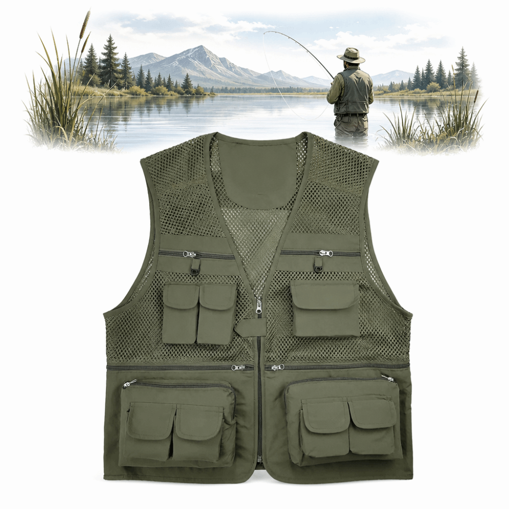 Durable with 16 Pockets Fishin - Fishing Vest recensie en prijs