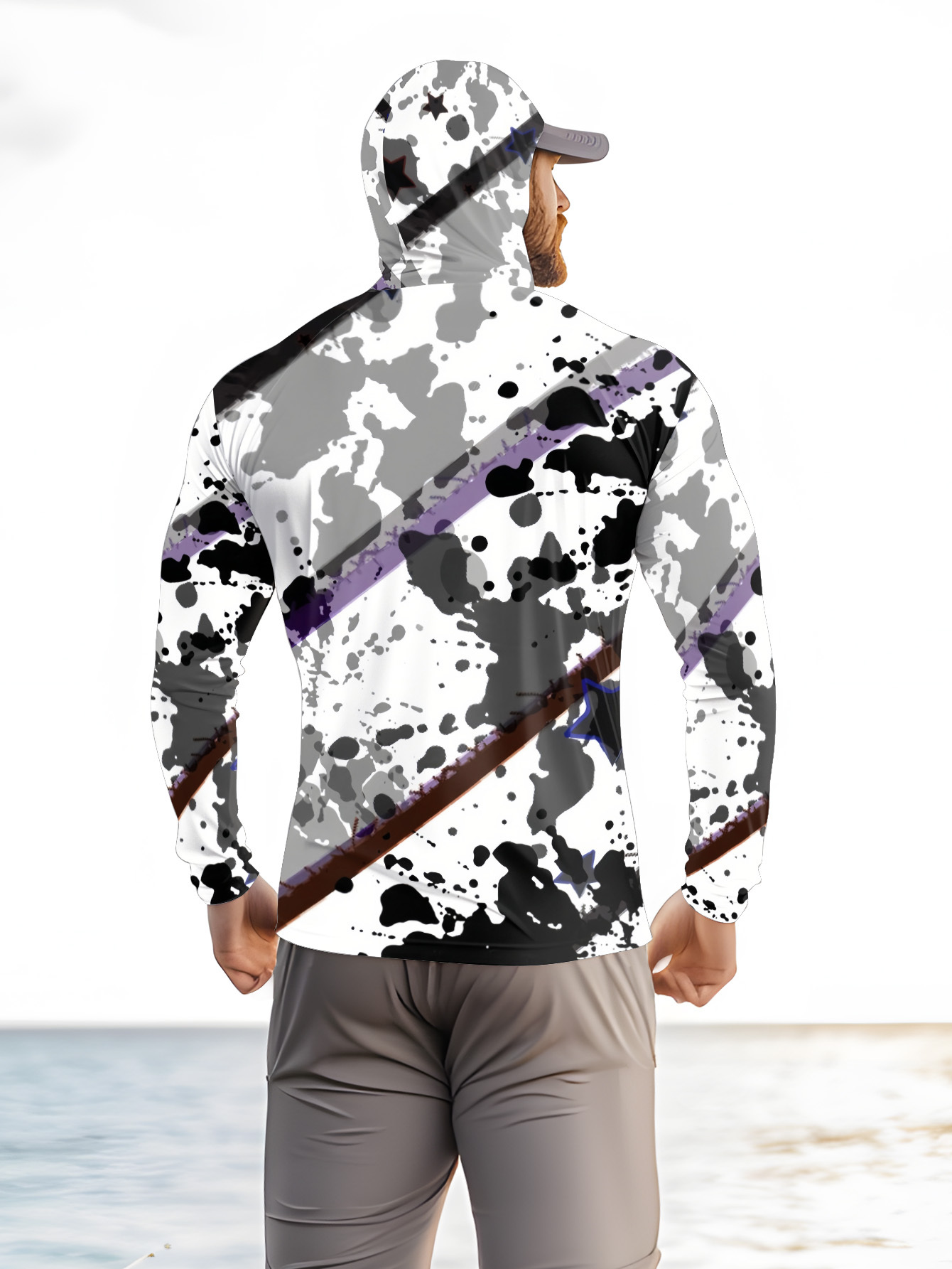 Men Hood Fishing Shirt long sl - Fishing Shirt Uv Protection recensie en prijs